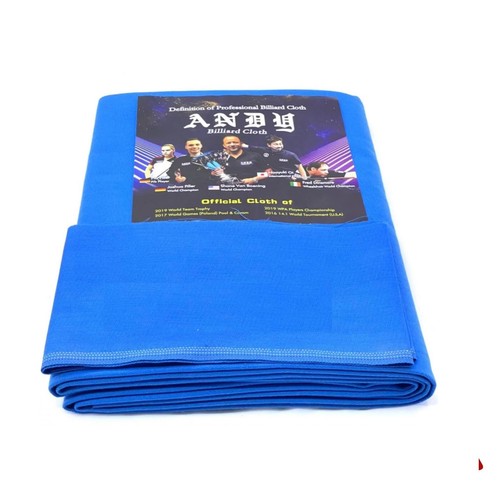 Andy's 600 Cloth - Electric Blue - Logo & Non Logo Rail Pool Table Cloth - Picture 20 of 21