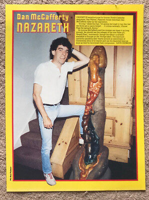DAN MCCAFFERTY / NAZARETH - 1983 full page UK magazine poster