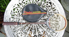 Vintage RATAN MKII Fine Stroke 6060 Wooden Squash Racket & Head Cover*