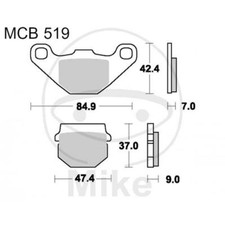 Brake Pads STD TRW Lucas 787.23.93 Zero S 2011-2012