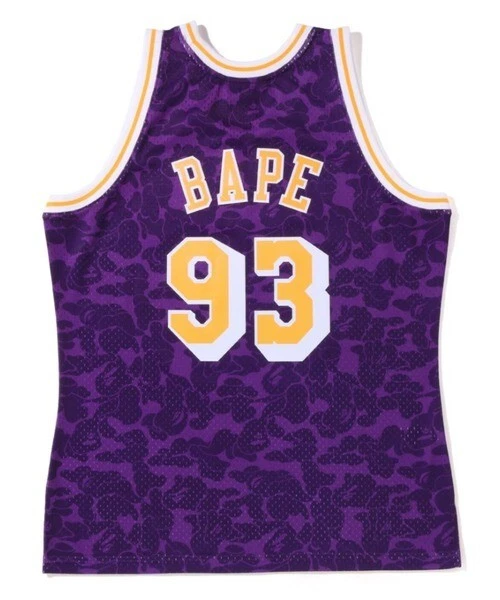 Bape x Mitchell&Ness Los Angeles Lakers Jersey Tanktop Purple