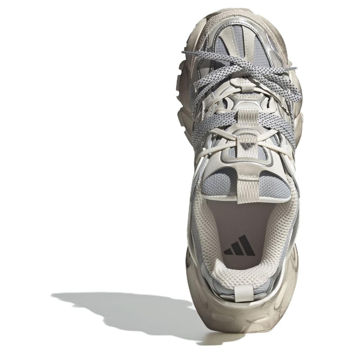Adidas XLG RUNNER DELUXE Running Shoes White Silver JS1588