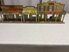 Vtg Marx Western Town Tin Buildings Roy Roger’s Mineral City Music Hall USA