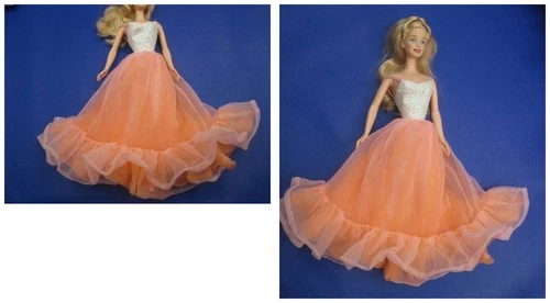 New ListingBarbie Clothes ~❤️~ Vintage Peaches and Cream Gown #122
