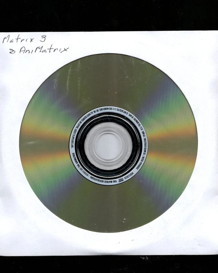 The Matrix 1-2-3 + The Animatrix (1999/2003) DVD *DISC ONLY*  = REG. 1- 2 Disc's - Image 2 of 2