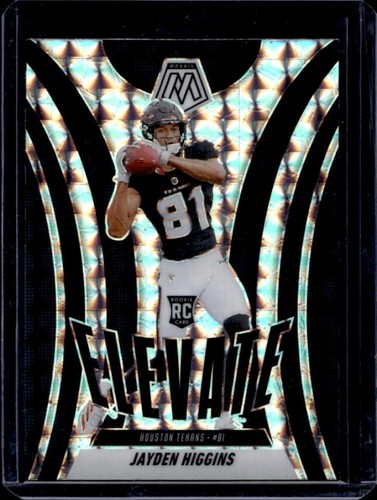 2025 Panini Mosaic Jayden Higgins Elevate RC Mosaic Prizm Rookie #9 Texans