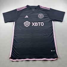 Inter Miami CF Jersey Lionel Messi Mens XL Black MLS Soccer Adidas Away 2023 10