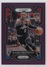 2023-24 Panini Prizm Purple Prizm 43/99 Russell Westbrook #39 1gf0