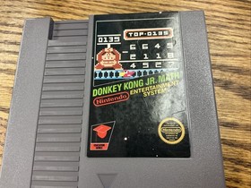 Donkey Kong Jr Math (Nintendo, NES) Authentic - Cleaned & Tested