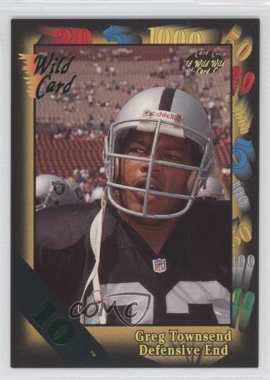1991 Wild Card 10 Stripe Greg Townsend #40 g2x