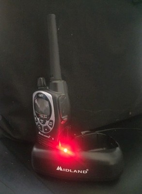 Midland GXT 1000G XTRA Talk GXT Walkie Talkie With Charger Base--*No Cord- Works