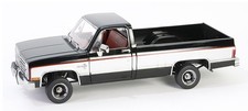 GREENLIGHT,1984 CHEVROLET K10 Scottsdale black and grey, 1/18, GREEN13687