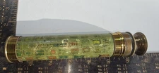 Antique Collapsible Sight Glass Spyglass Telescope Military Flags Naval Ship