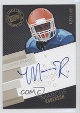 2014 Press Pass Signings Gold X's & O's 122/199 Marcus Roberson #PPS-MR Auto 0f8
