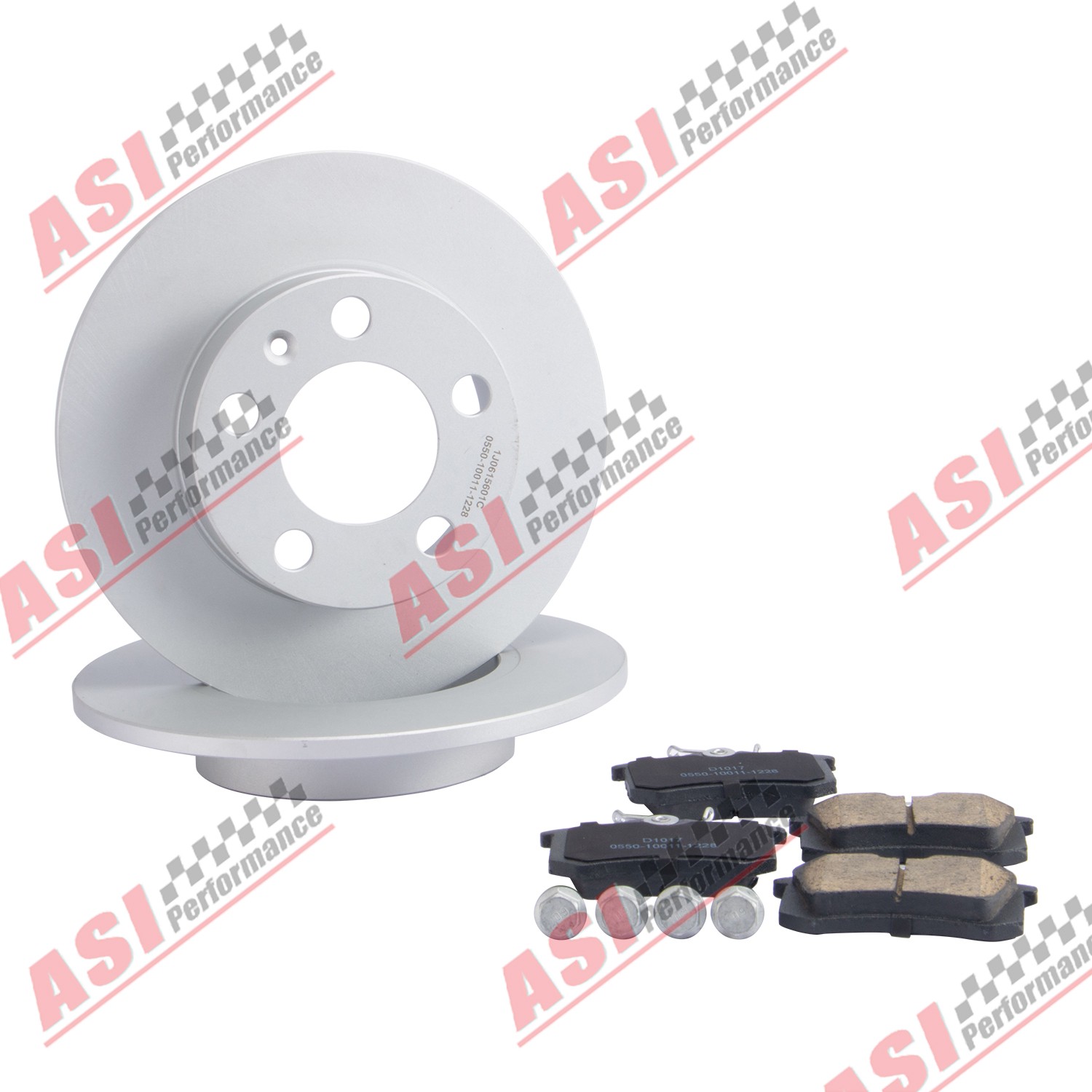 Kit disques et plaquettes de frein arrière pour Audi A1, Seat Ibiza, Skoda Fabia et VW Polo
