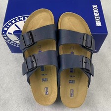Birkenstock Arizona Blue Birko-Flor Soft Footbed Unisex Sandals EU 37-45
