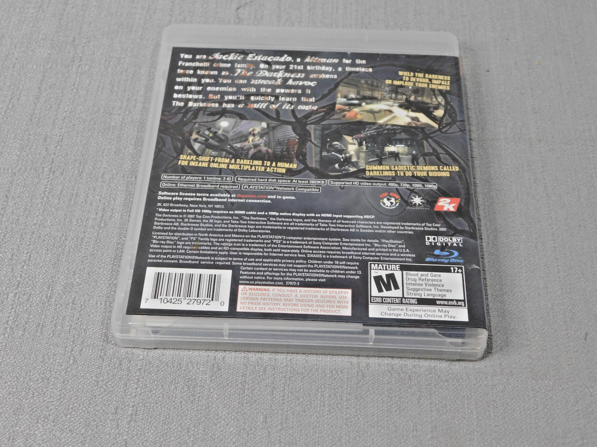 The Darkness PS3 Tested 710425279720| eBay