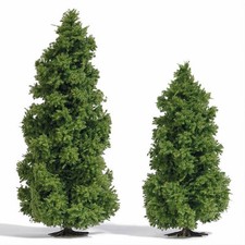 Busch 6123 HO Scale Larch Trees -- 3-15/16 and 5-1/8" 10 and 13cm pkg(2)