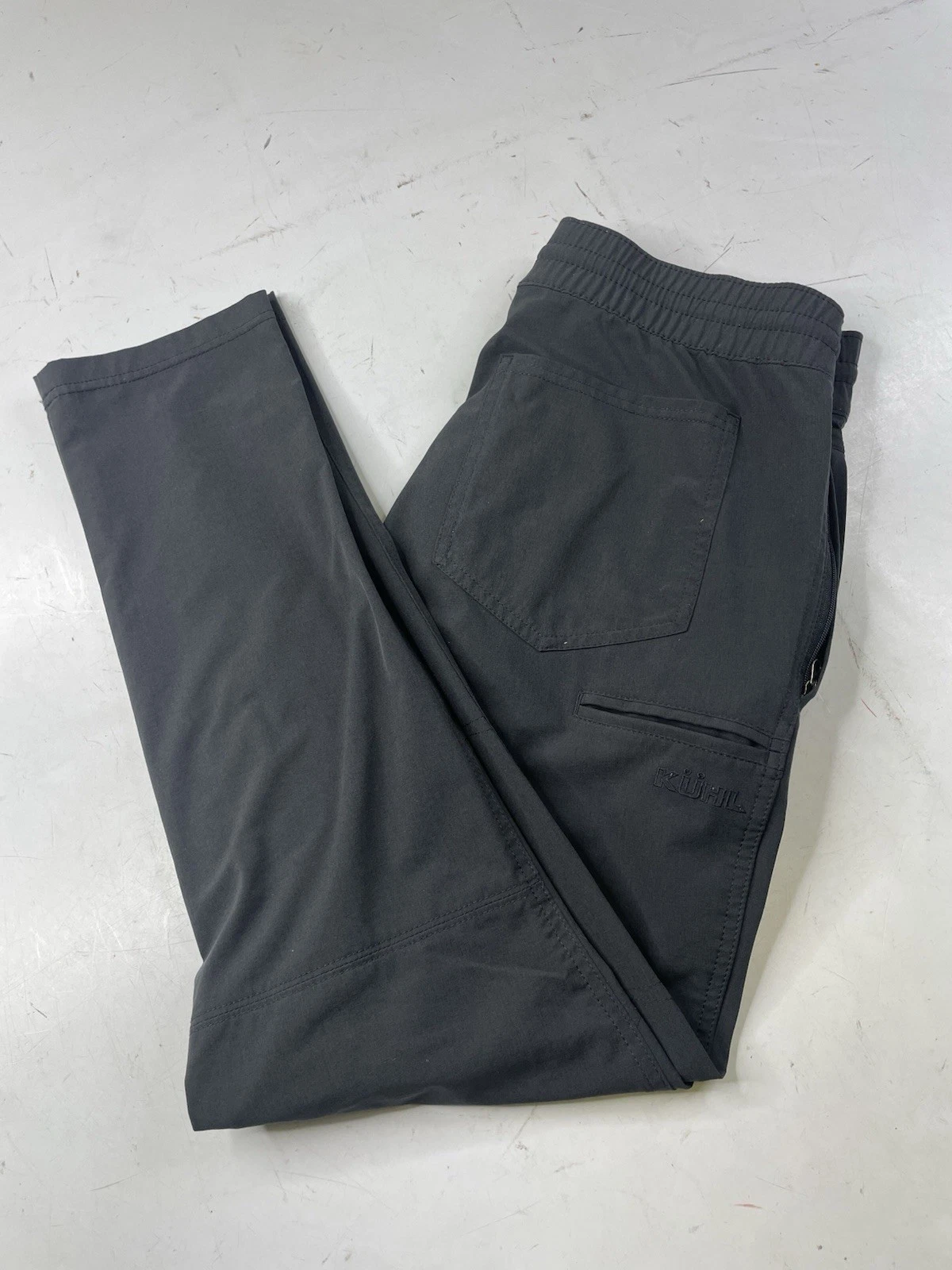 KUHL Freeflex Pants Men's Small Dark Storm Gray Hiking Outdoors Drawstring
