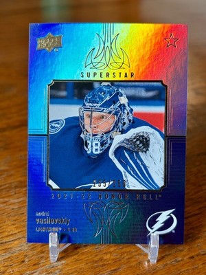 2021-22 UD Series 1 ANDREI VASILEVSKIY Honor Roll Rainbow #/250 Lightning Card