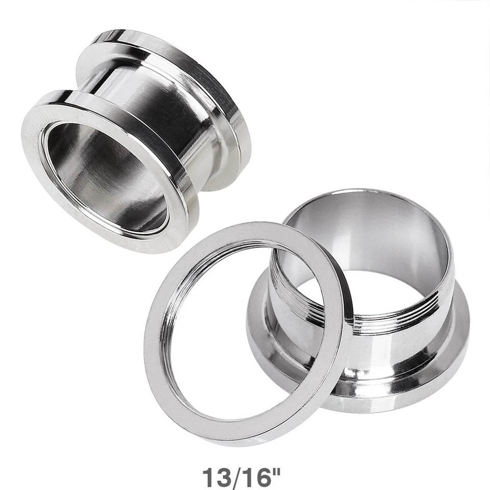 PAR de tapón de túnel de ajuste de tornillo de acero quirúrgico 316L de hasta 2" Foto 4 de 4