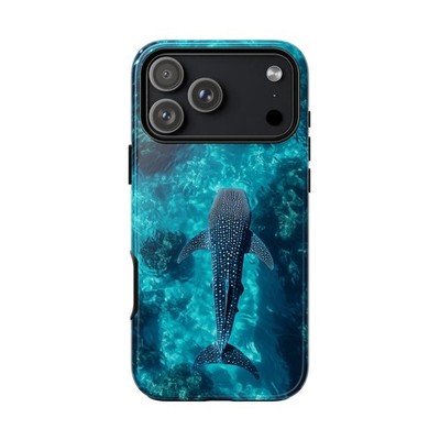Phone Ink - Case for iPhone / Galaxy / Pixel - Whale Shark Clear Blue Ocean