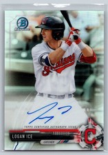 2017 Bowman Chrome Prospect Autographs Refractor 401/499 Logan Ice #CPA-LI