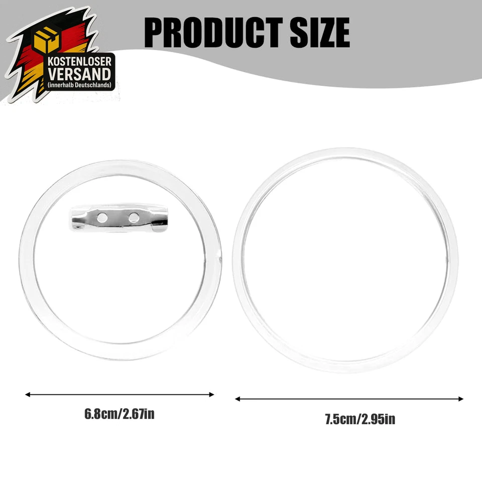 DIY Buttons Selber Machen Ohne Maschine Ansteckpins Sicherheitsnadel Acryl Für B - Bild 2 von 4