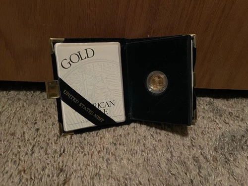 2000 Proof 1/10 Oz Gold American Eagle $5 Coin W/ Certificate of Authenticity