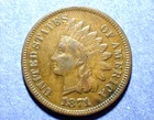 1871 Indian Cent  Fine