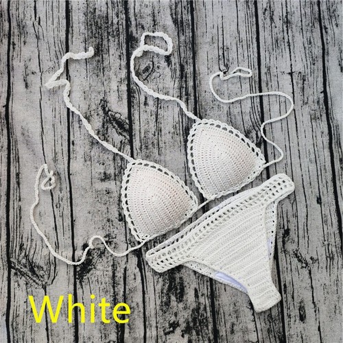 Sunbathing Swimming At Beach Crochet Swimsuit Beach Push Up Brand New Condition - Picture 11 of 15