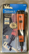 Ideal Punchmaster II Impact Punch Down Tool 35-485 Includes 110 66 Blades NEW