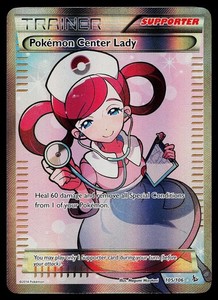 Pokemon Center Lady 105/106 XY Flashfire Full Art Ultra Rare