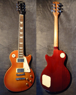 Tolle restaurierte Epiphone Standard von 2007 mit Tigerholzersatzhals