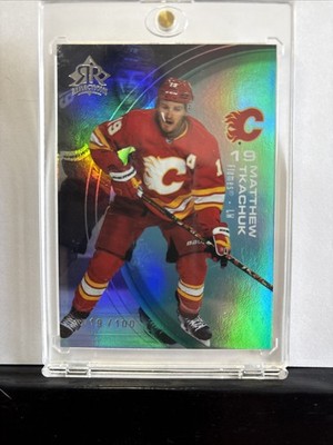 *19/100 Jersey Match* 2021-22 Upper Deck Reflections Matthew Tkachuk #5 Emerald