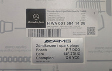 R129 W126 W124 E60 500E E60 neu original Aufkleber Zündkerzen E60 500E 6.0 AMG