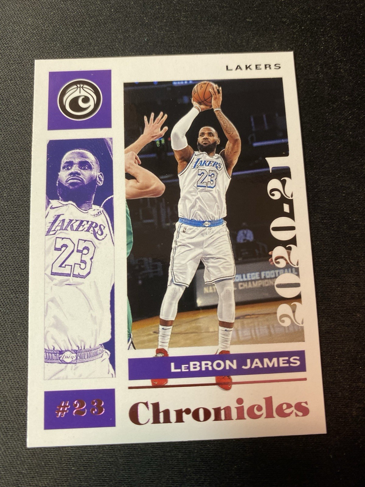 LeBron James Lakers #46 Panini 2020-21 Chronicles Basketball Purple Foil!