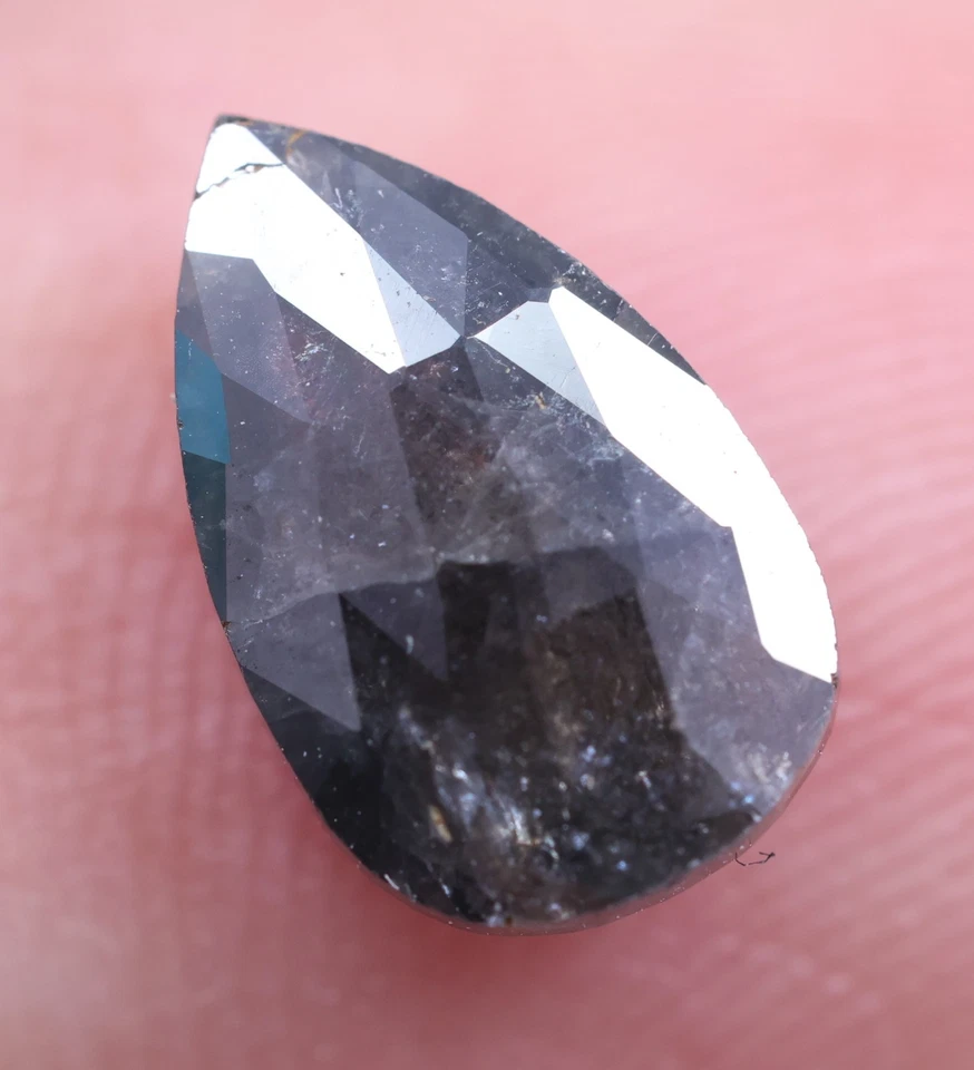 1.31 Carat Natural Diamond Pear Shape Fancy Diamond Black Color Loose Diamond - Image 3 of 4