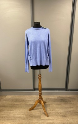 Joules Damenpullover Schulterfrei Veronica Größe 8/10 blau Oversize neu mit Etikett