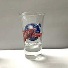 Planet Hollywood Las Vegas Tall Shot Glass 3.5 in. H