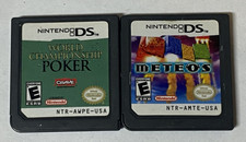 Nintendo DS Lot of 2 - World Championship Poker & Meteos - ELcx523