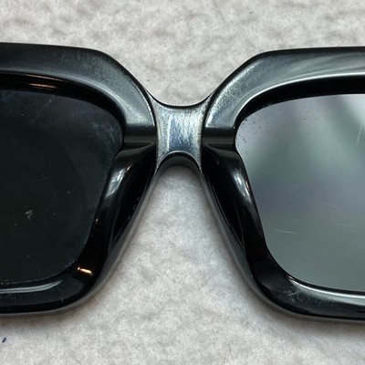 OFF WHITE OW40001U Sunglasses 68J Black Rectangle 57-19-145 | eBay