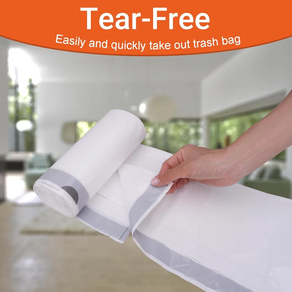 Code J (200 Count) Heavy Duty 8-12 Gallon 1.2 Mil THICK Drawstring Plastic Trash - Image 2 of 4