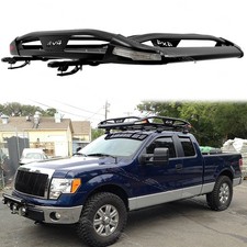 For Ford F150 F250 F350 Raise Roof Rack Crossbar Cargo Basket Carrier Wlight