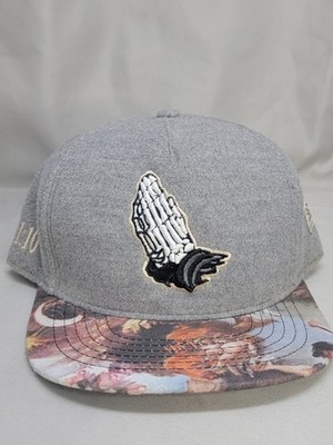 Cayler & Sons Praying Skeleton Hands Snap Back Blue Cap Fear God 111:10 Rare