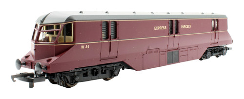 Vagón diésel Lima calibre OO 204913 BR granate 'W34 Express Parcels' | Condition: Used