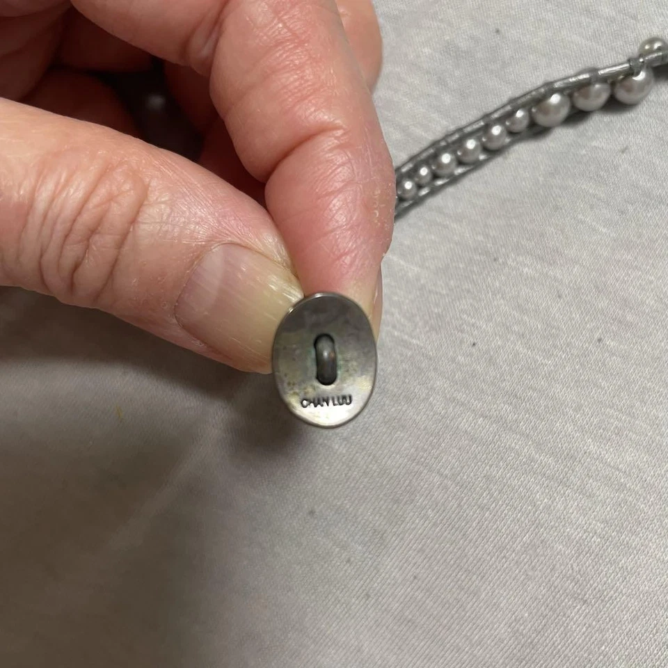 CHAN LUU bracelet Gray Beaded Pearllike Multiwrap 95cm Used - Image 2 of 4