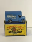 Matchbox Lesney 17a rare blue Removals Van - Mint In Box