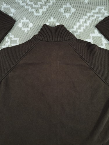 Hugo Boss Mens Norton Full Zip Sweater Size XL Dark Brown Cotton Blend Portugal - Picture 13 of 21