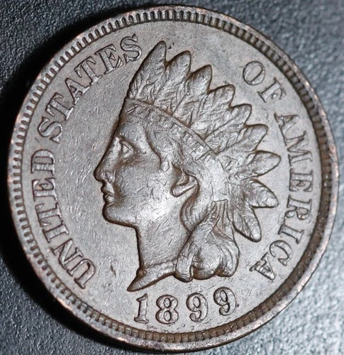 1899 INDIAN HEAD CENT - With LIBERTY & DIAMONDS - XF EF